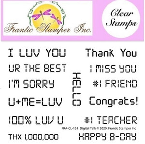 Frantic Stamper Clear Stamps - Digital Talk