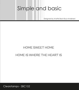Simple and Basic Clear Stamps Set - Home Sweet Home