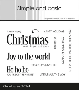 Simple and Basic Clear Stamps Set - Christmas