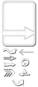 Frantic Stamper Card Sketcher Dies - Arrow