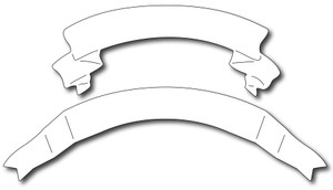 Frantic Stamper Precision Dies - Arched Banners
