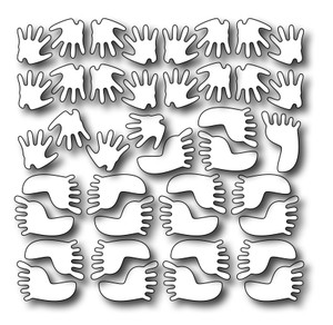 Frantic Stamper Precision Dies - Petite Hands And Feet