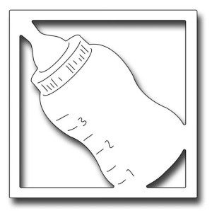 Frantic Stamper Square Dies - Baby Bottle