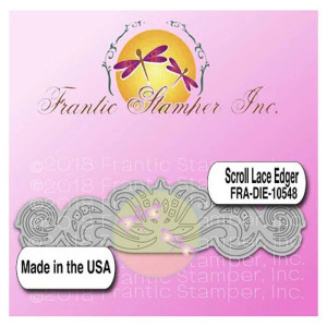 Frantic Stamper Edger Dies - Scroll Lace