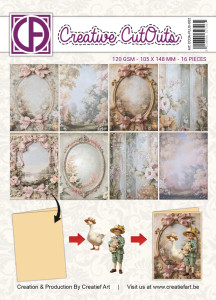 Creatief Art Creative CutOuts A6 Paper Pack, 16pcs - Victorian Dreams