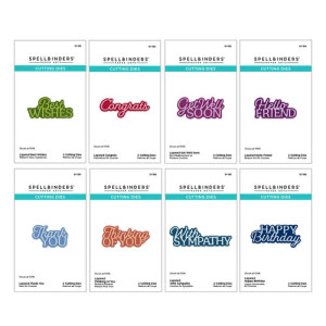Spellbinders - Essentially Yours Sentiments Collection - I Want It All! Bundle