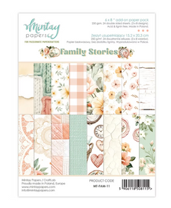 Mintay Papers 6X8in Art Journal Paper Pad - Family Stories