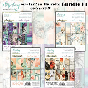 Mintay Papers NFYT 05/28/2026 4 Pack Bundle #1 - 6X8in Art Journal Paper Pads