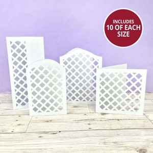 Hunkydory Crafts Trellis Card Blanks Megabuy