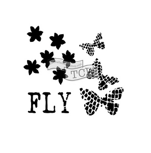 The Crafter's Workshop 6x6in Stencils - Butterflight
