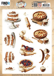 Find-It Trading 3D Pushout Sheet by Berries Beauties - Homestead Bakery, Pie Bliss