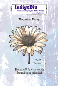 IndigoBlu Cling Rubber Stamp - Blooming Daisy