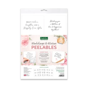 Katy Sue Designs Peelables Verses, 48 Stickers - Weddings & Wishes