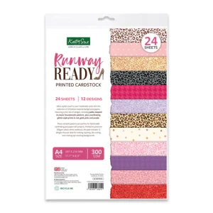 Katy Sue Designs Printed Cardstock, 24 Sheets - Runway Ready