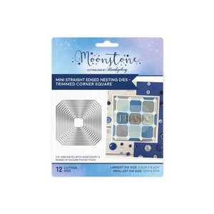 Hunkydory Crafts Moonstone Mini Straight Edged Nesting Dies - Trimmed Corner Square