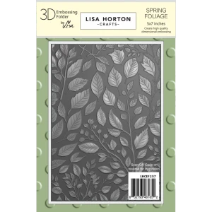 Lisa Horton Crafts 5x7in 3D Embossing Folder - Spring Foliage