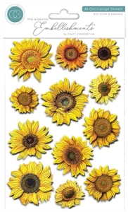 Craft Consortium 3D Decoupage Stickers - Florals 8