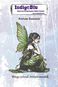 IndigoBlu Cling Rubber Stamps - Attitude Essential