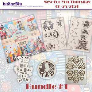 IndigoBlu NFYT 06252026 5 Pack "I Want It All" Bundle #1 - Alice In Wonderland, Backgrounds
