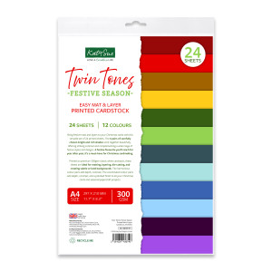 Katy Sue Design Printed Cardstock - Twin Tones, Festive Season