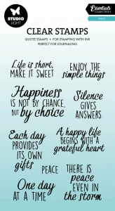Studio Light Essentials Clear Stamps - Quotes, Peace