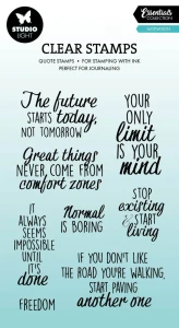 Studio Light Essentials Clear Stamps - Quotes, Motivation