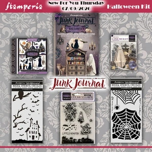 Stamperia NFYT 07/09/2029 Art Journaling Selection 6 Pack "I Want It All" Bundle - Halloween Kit