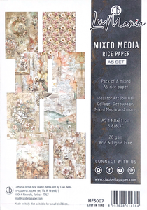Ciao Bella Lu Mania Mixed Media Rice Paper - Lost In Time