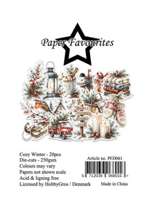 Paper Favourites Die Cuts, 20pcs - Cozy Winter
