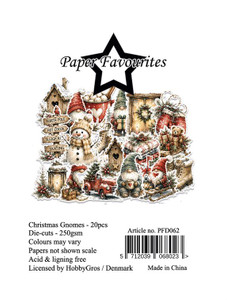 Paper Favourites Die Cuts, 20pcs - Christmas Gnomes