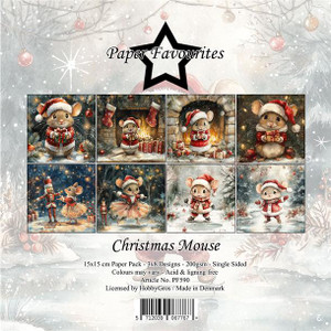Paper Favourites 6x6in Paper Pad - Christmas Mouse