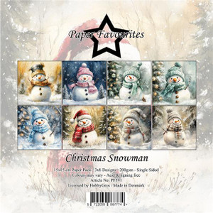 Paper Favourites 6x6in Paper Pad - Christmas Snowman