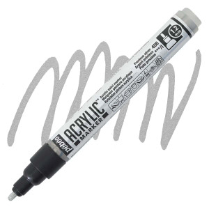 Pebeo Acrylic Marker Fine 1.2 mm Tip - Precious Silver