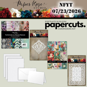 Paper Rose Studio NFYT 07/23/2026 Limited Edition Papercuts Cardmaking Kit - Portraits in Bloom