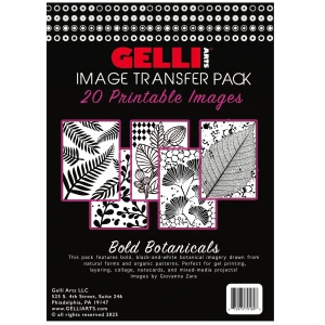 Gelli Arts 5x7in Image Transfer Pack 20/PK - Bold Botanicals