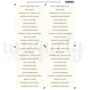 Uniquely Creative Mini Cut-A-Part - Sweet As Honey
