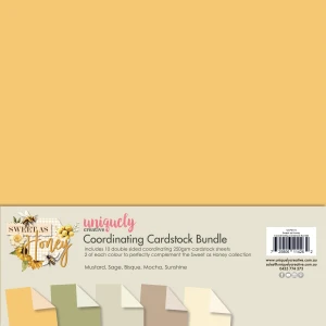 Uniquely Creative 12x12in Coordinating Cardstock Bundle - Sweet As Honey