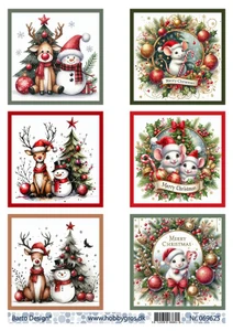 Barto Design A4 Cut-Out Sheets - Christmas Cuties