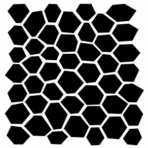 The Crafters Workshop 6x6in Stencils - Wonky Honeycomb