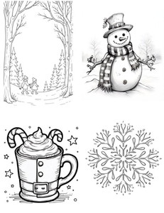 Grafix 8.5x11in Assorted Printable Clear & Matte Dura-lar 6 Pack Set - Winter