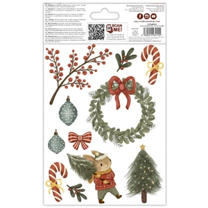 Craft Consortium Premium Rub-on Transfers Set - Olivia's Christmas Tales