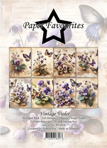 Paper Favourites A6/4.25x6in Paper Pad - Vintage Violet