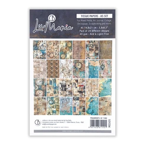 Ciao Bella Paper Lu Mania Tissue Papers A5 Set - Fragments of Time
