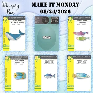 Memory Box Make It Monday 08/24/2026 6 Pack "I Want It All" Bundle - Under The Sea