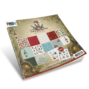 Find-It Trading 8x8in Paper Pack by Berrie's Beauties - Fairy Christmas