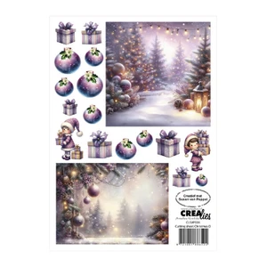 Crealies A4 Cutting Sheets - Christmas D, Elf
