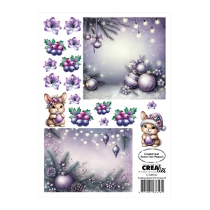 Crealies A4 Cutting Sheets - Christmas H, Rabbit