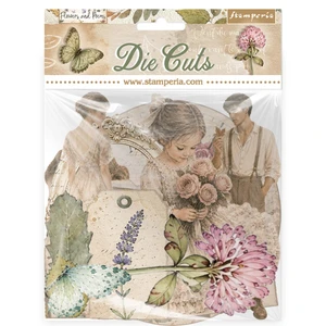 Stamperia Printed Decorative Die Cuts - Flowers And Poems