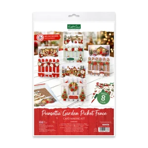 Katy Sue Designs Card Making Kit - Poinsettia Garden Picket Fence
