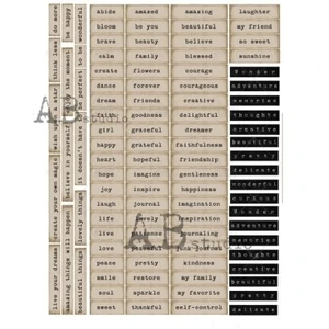 ABStudio Milk Valley A4 Paper Sticker Sheet - No. 0053